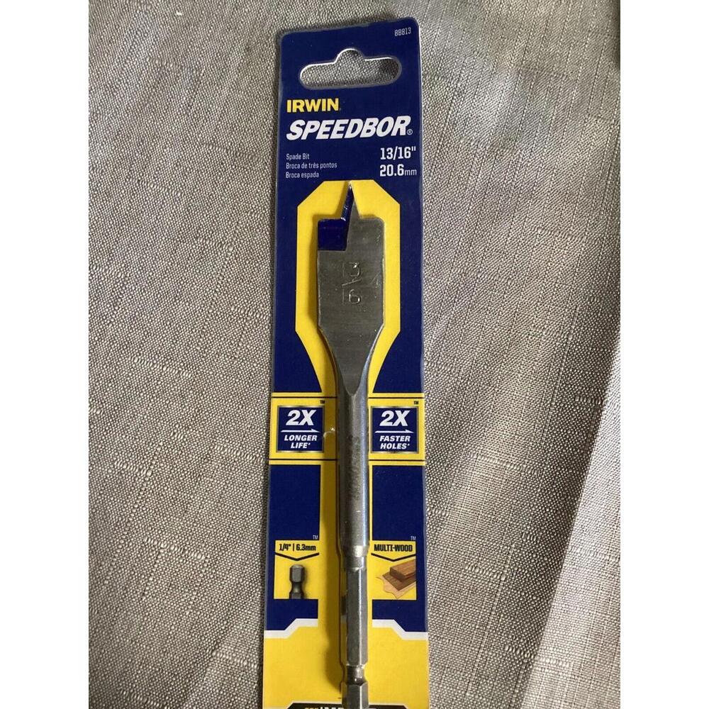 IRWIN SPEEDBORE SPADE BIT 13/16"